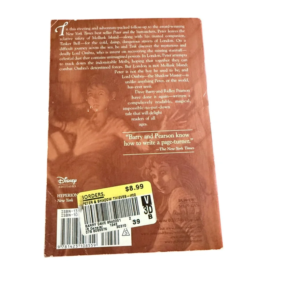 Peter and the Shadow Thieves Dave Barry Ridley‎ Pearson Childrens Fantasy Book